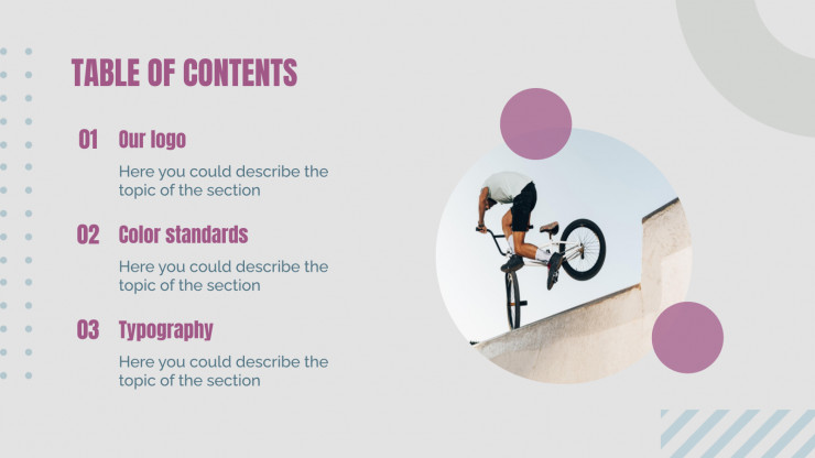 Sport Branding Guidelines presentation template