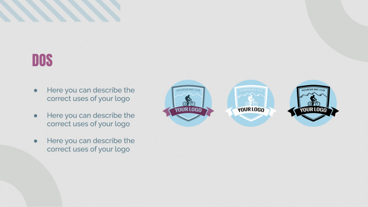Sport Branding Guidelines presentation template