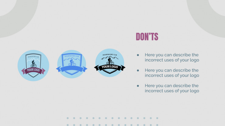Sport Branding Guidelines presentation template