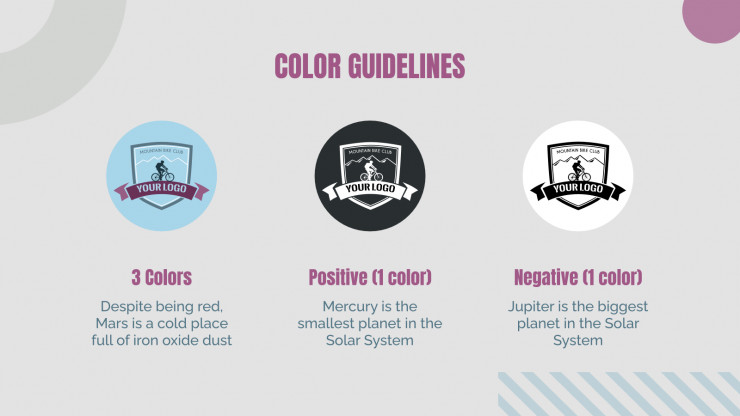 Sport Branding Guidelines presentation template