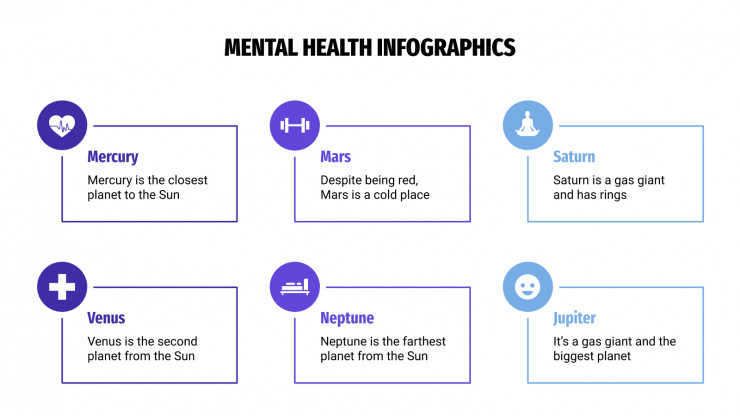 Modelo de apresentação Infográficos de saúde mental