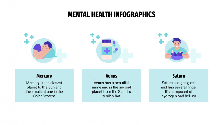 Modelo de apresentação Infográficos de saúde mental