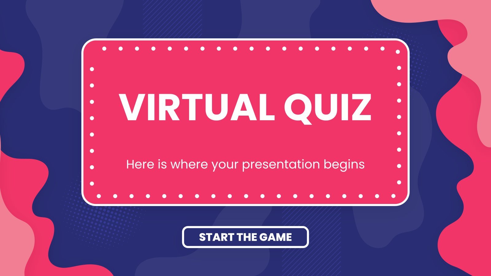 Virtual Quiz presentation template 