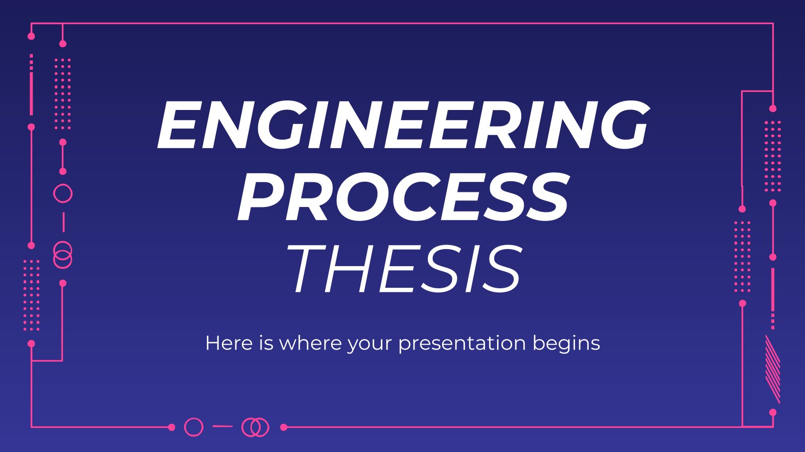 Plantilla de presentación Tesis sobre ingeniería de procesos