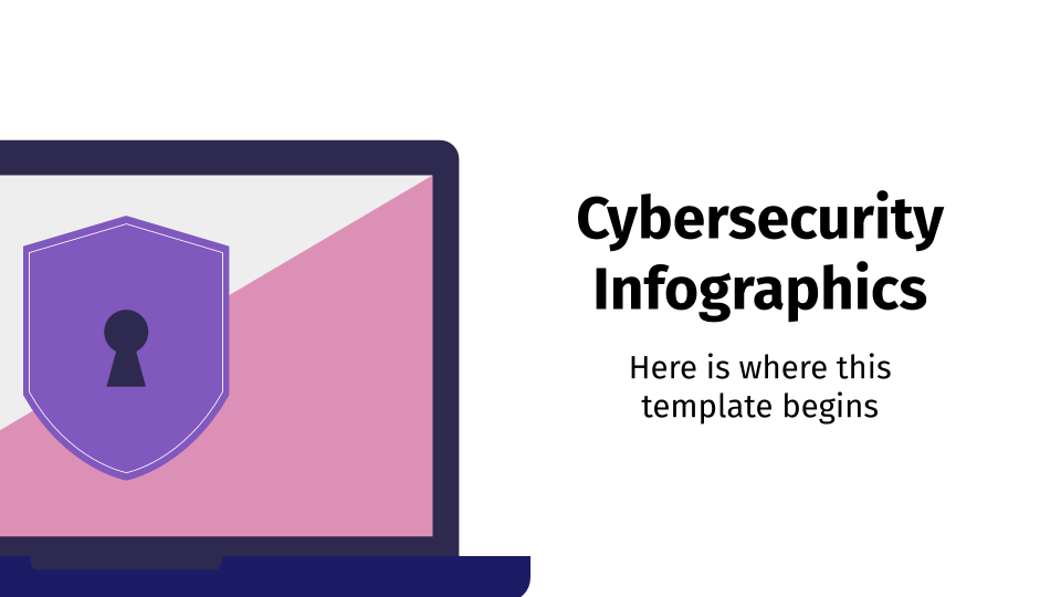 Cybersecurity Infographics presentation template 