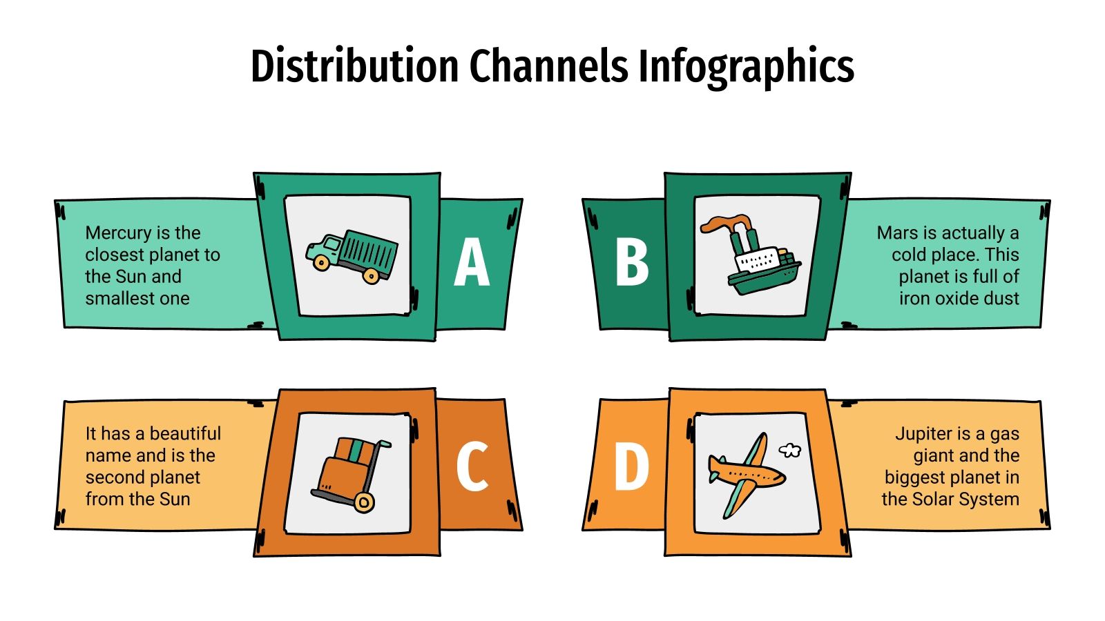 Distribution Channels Infographics for Google Slides and PPT