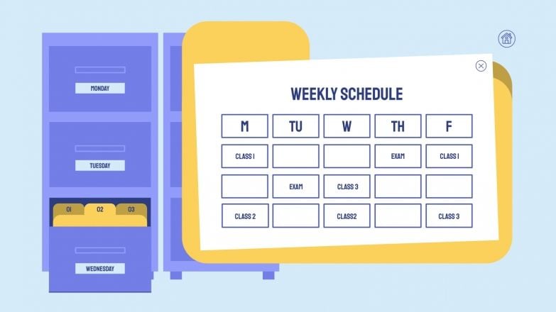 Interactive File Cabinets presentation template 