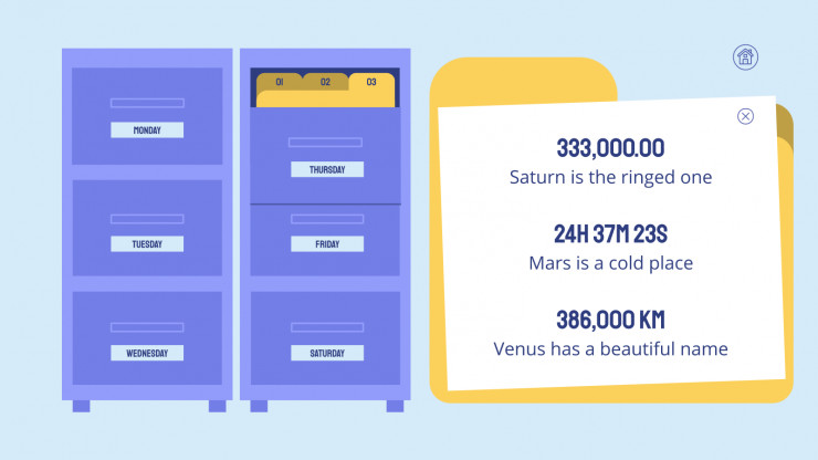 Interactive File Cabinets presentation template 