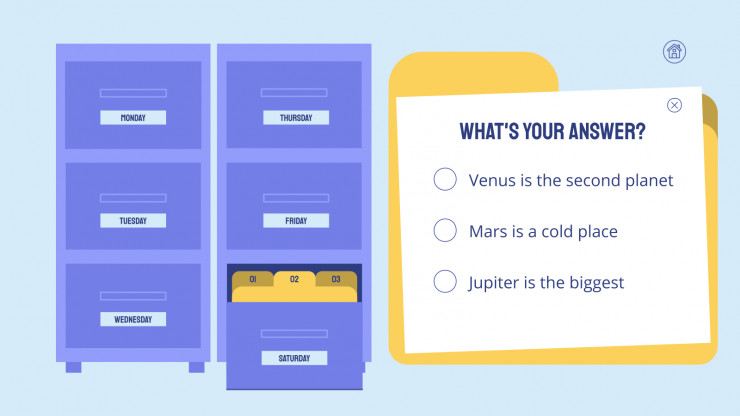 Interactive File Cabinets presentation template 