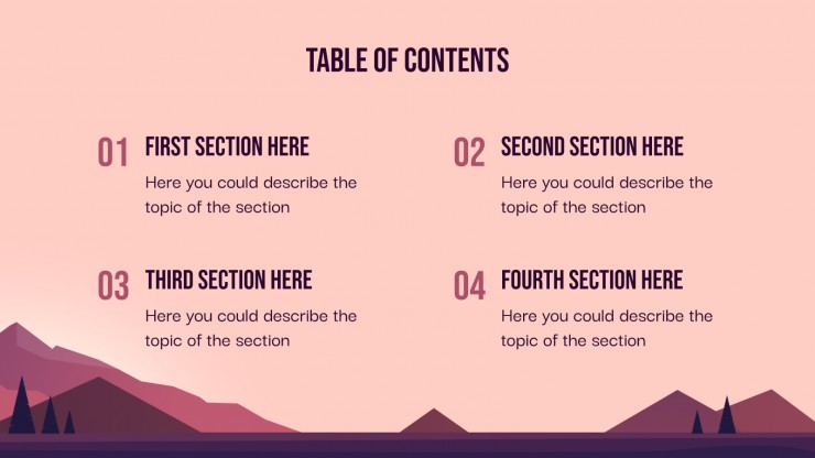Mountain Backgrounds presentation template