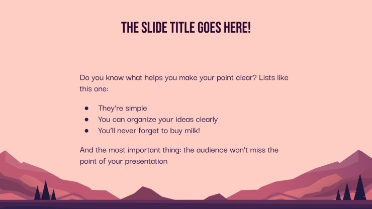 Mountain Backgrounds presentation template