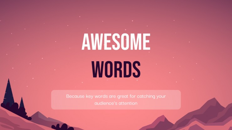 Mountain Backgrounds presentation template