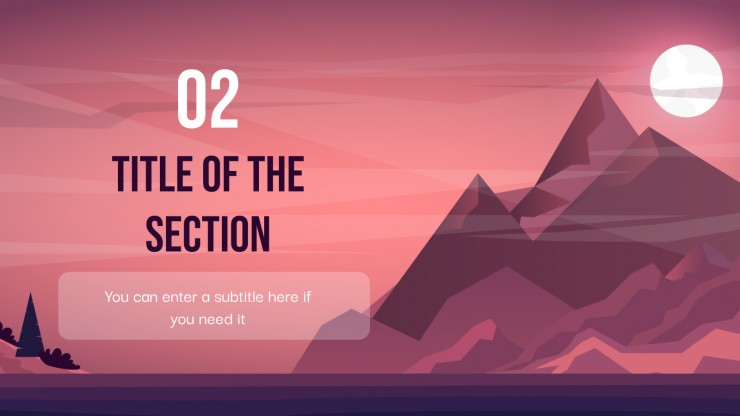 Mountain Backgrounds presentation template