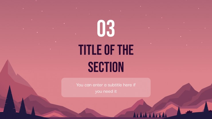 Mountain Backgrounds presentation template