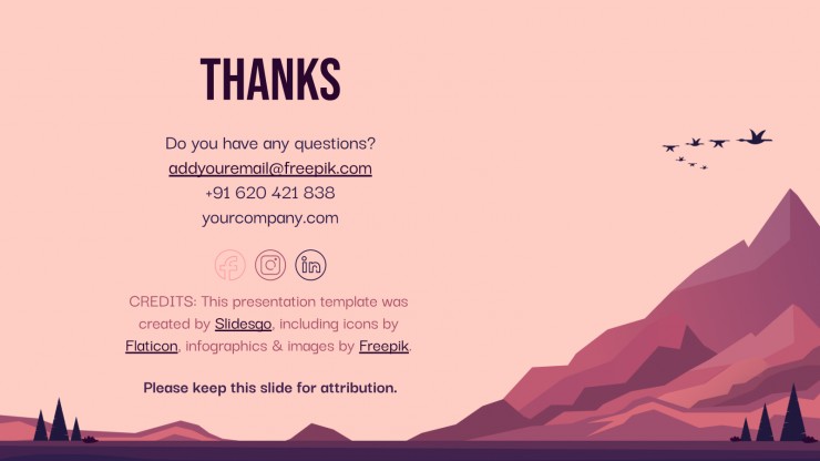 Mountain Backgrounds presentation template