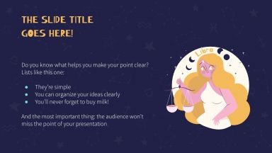 Zodiac Signs presentation template