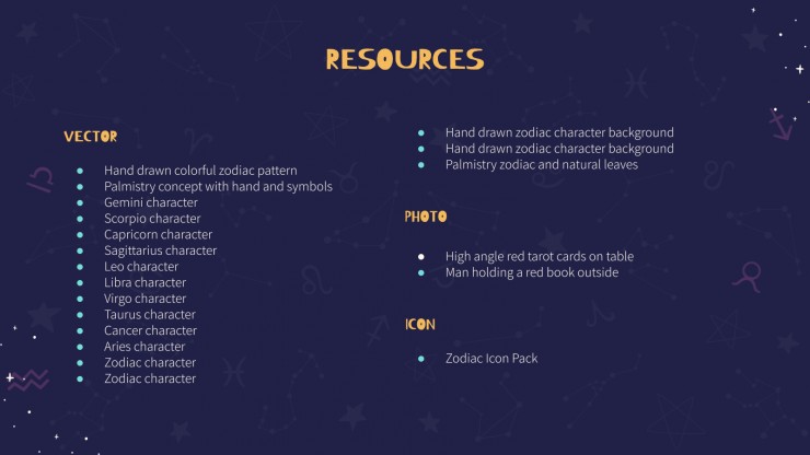 Zodiac Signs presentation template