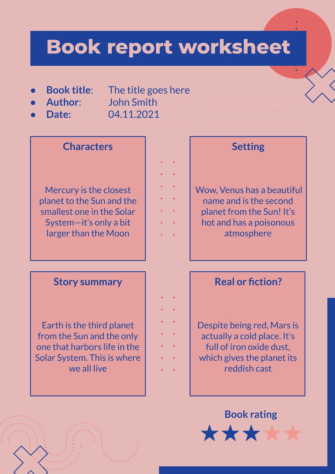 Book Report Worksheets | Google Slides & PowerPoint