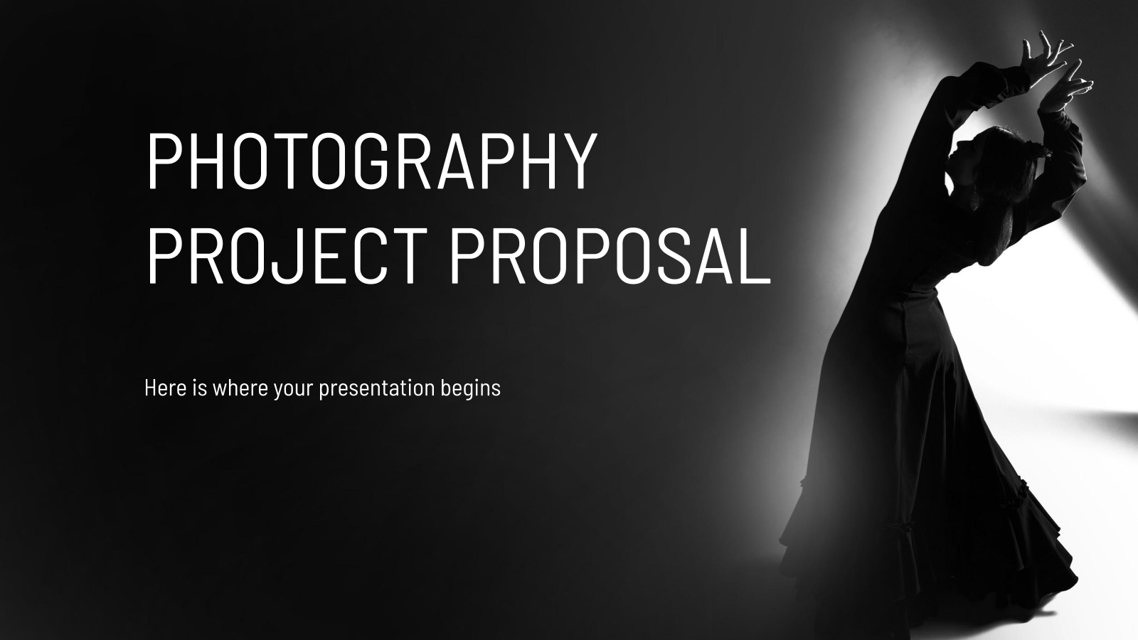 Photography Project Proposal presentation template 