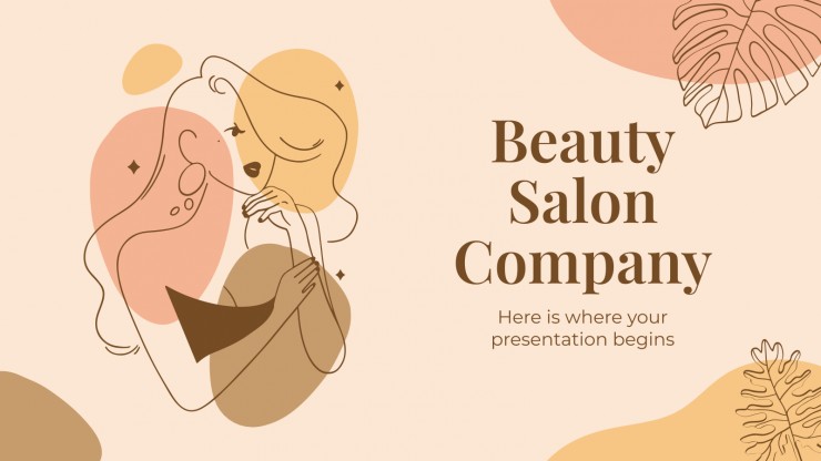Plantilla de presentación Salón de belleza