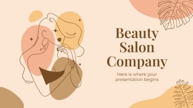 Plantilla de presentación Salón de belleza