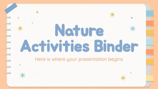 Nature Activities Binder presentation template