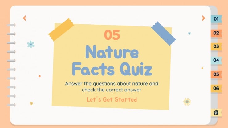 Nature Activities Binder presentation template