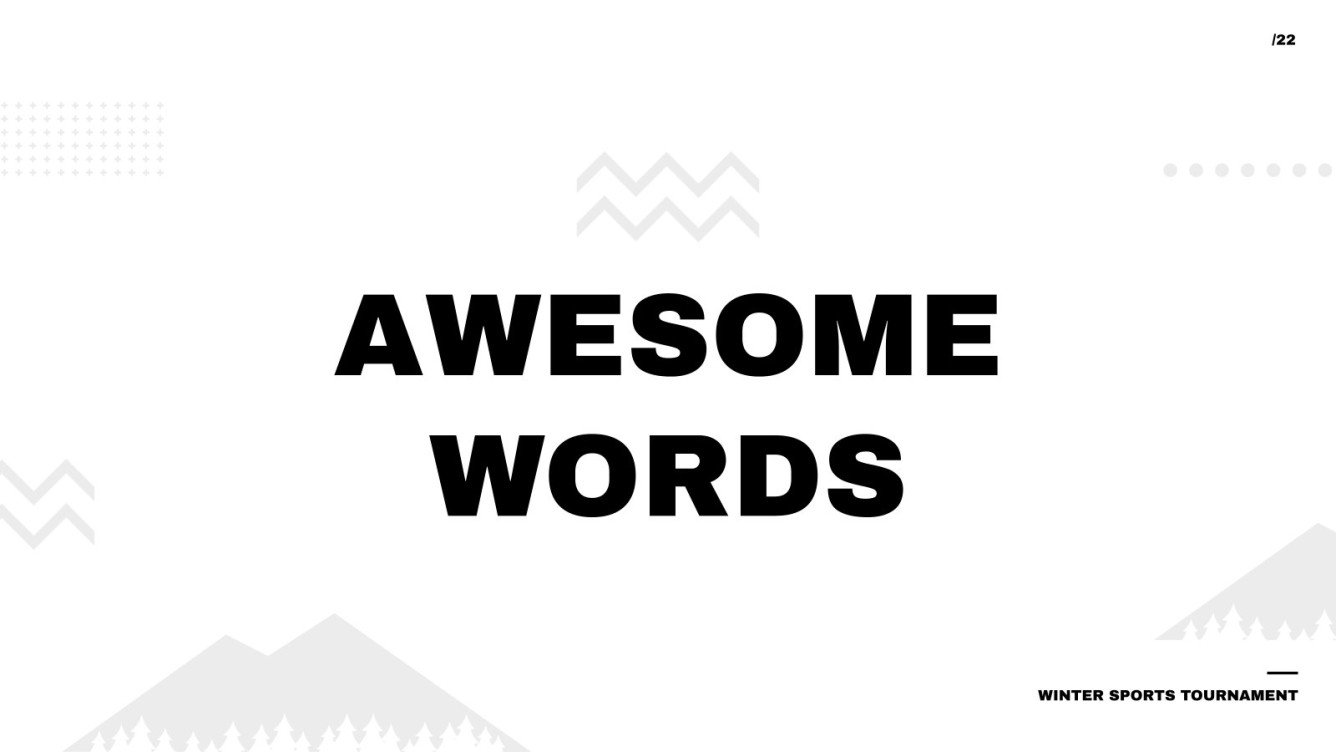 Winter Sports Tournament Newsletter | Google Slides & PPT