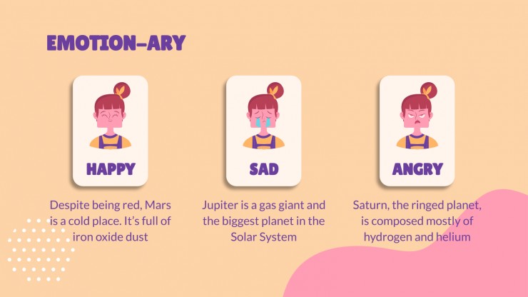 Emotions Flashcards presentation template