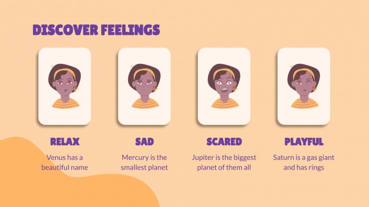 Emotions Flashcards presentation template