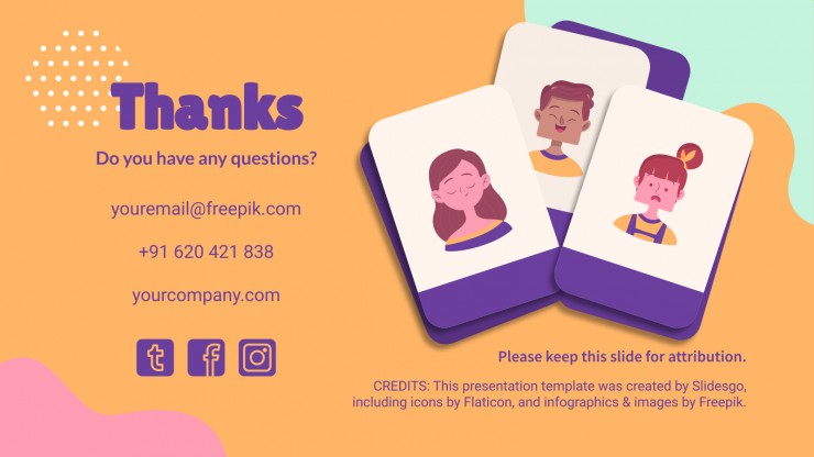 Emotions Flashcards presentation template