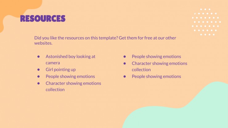 Emotions Flashcards presentation template