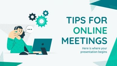 Plantilla de presentación Tips para reuniones online
