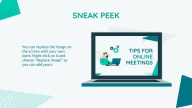 Plantilla de presentación Tips para reuniones online