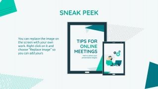 Plantilla de presentación Tips para reuniones online
