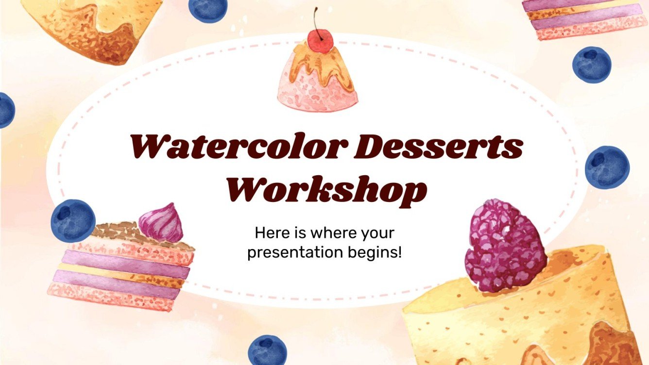 Free Google Slides & PPT templates about desserts