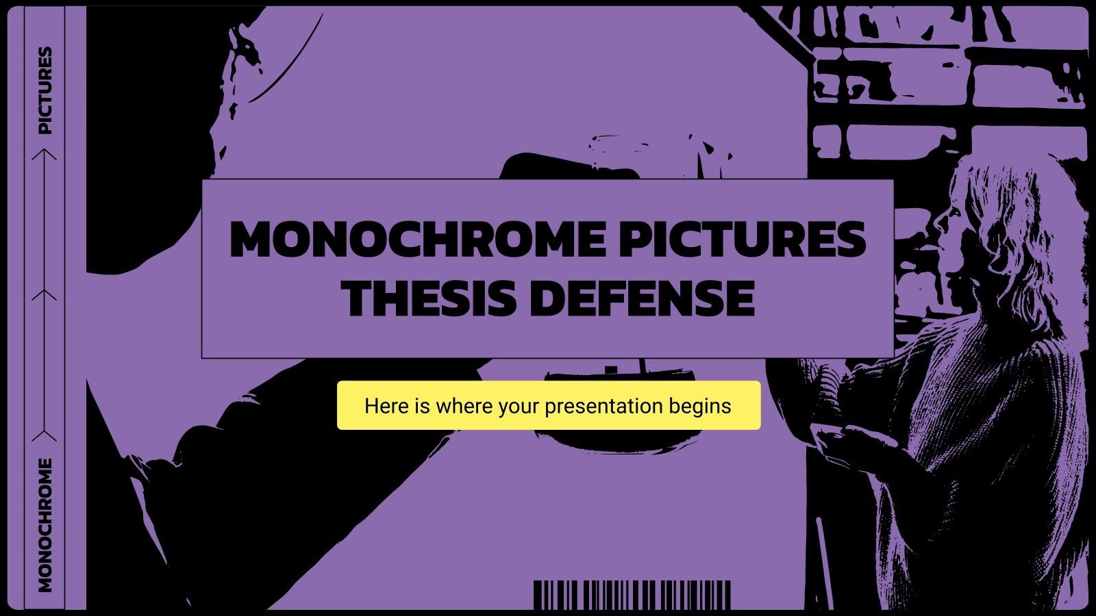 Monochrome Bilder Dissertation Verteidigung Präsentationsvorlage