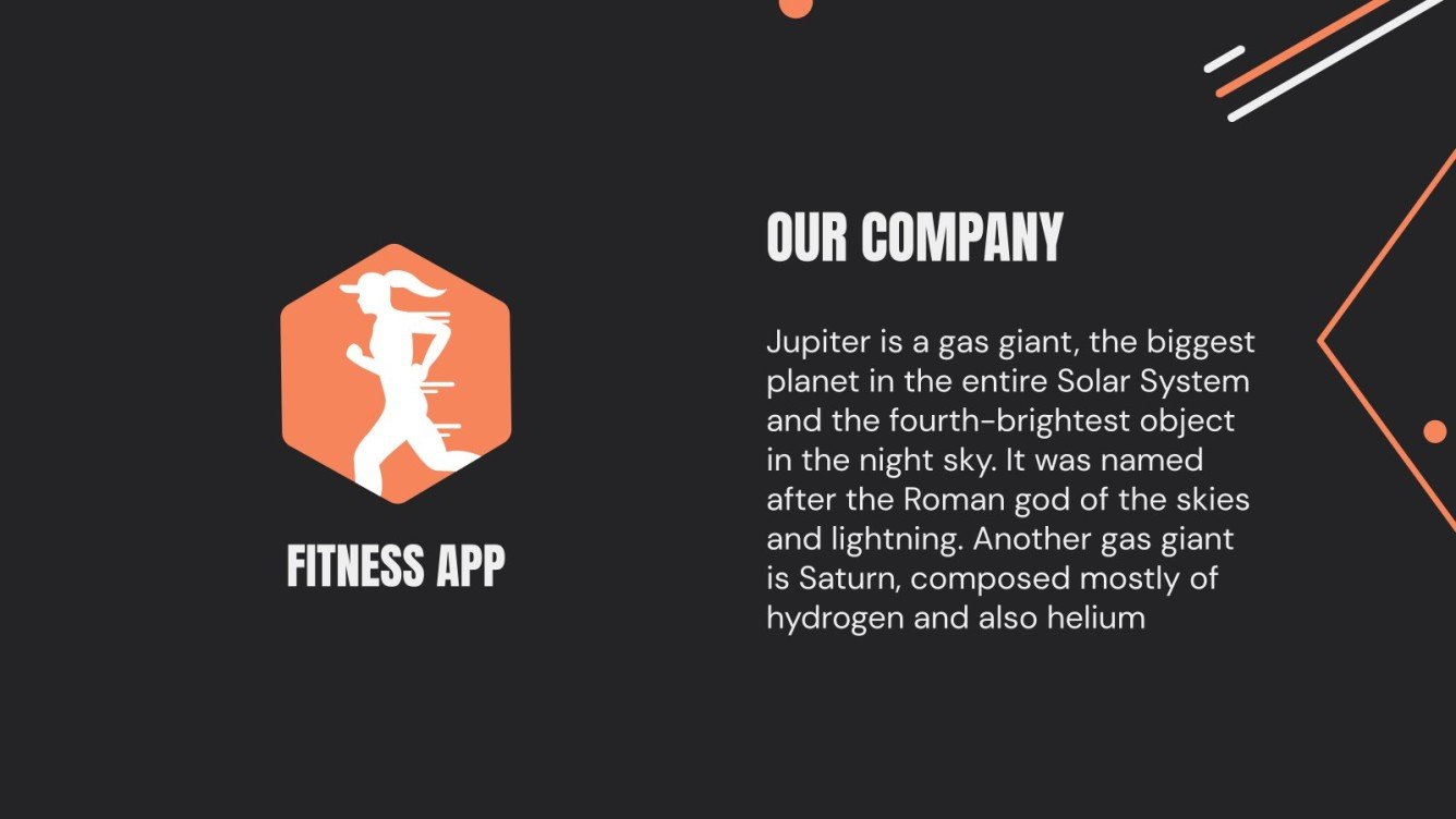 Fitness App Pitch Deck Google Slides and PowerPoint template