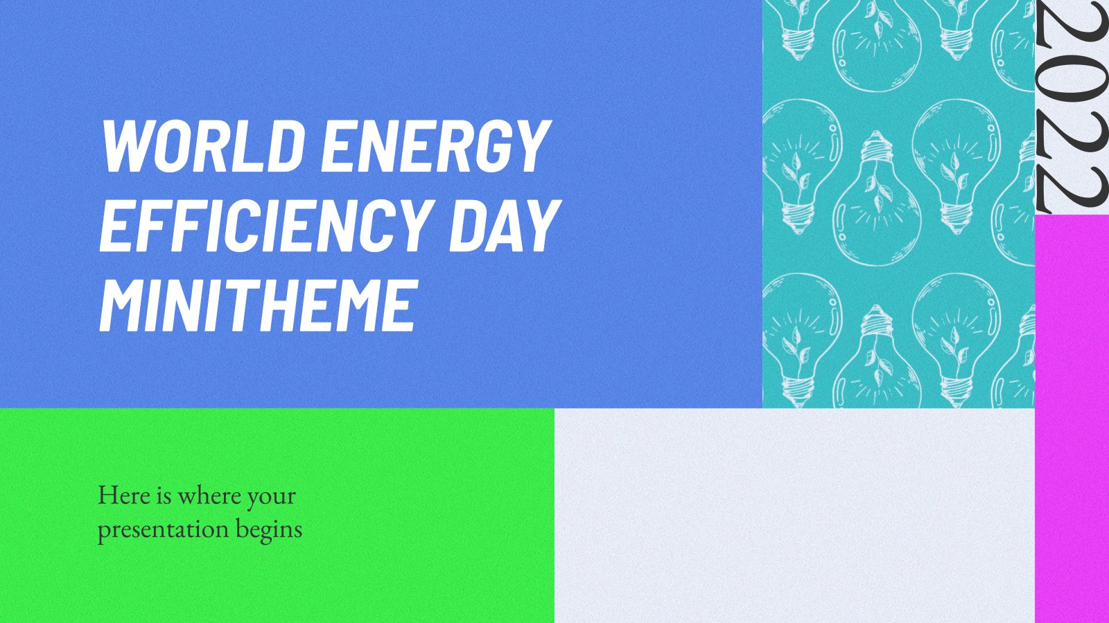 World Energy Efficiency Day Minitheme presentation template 