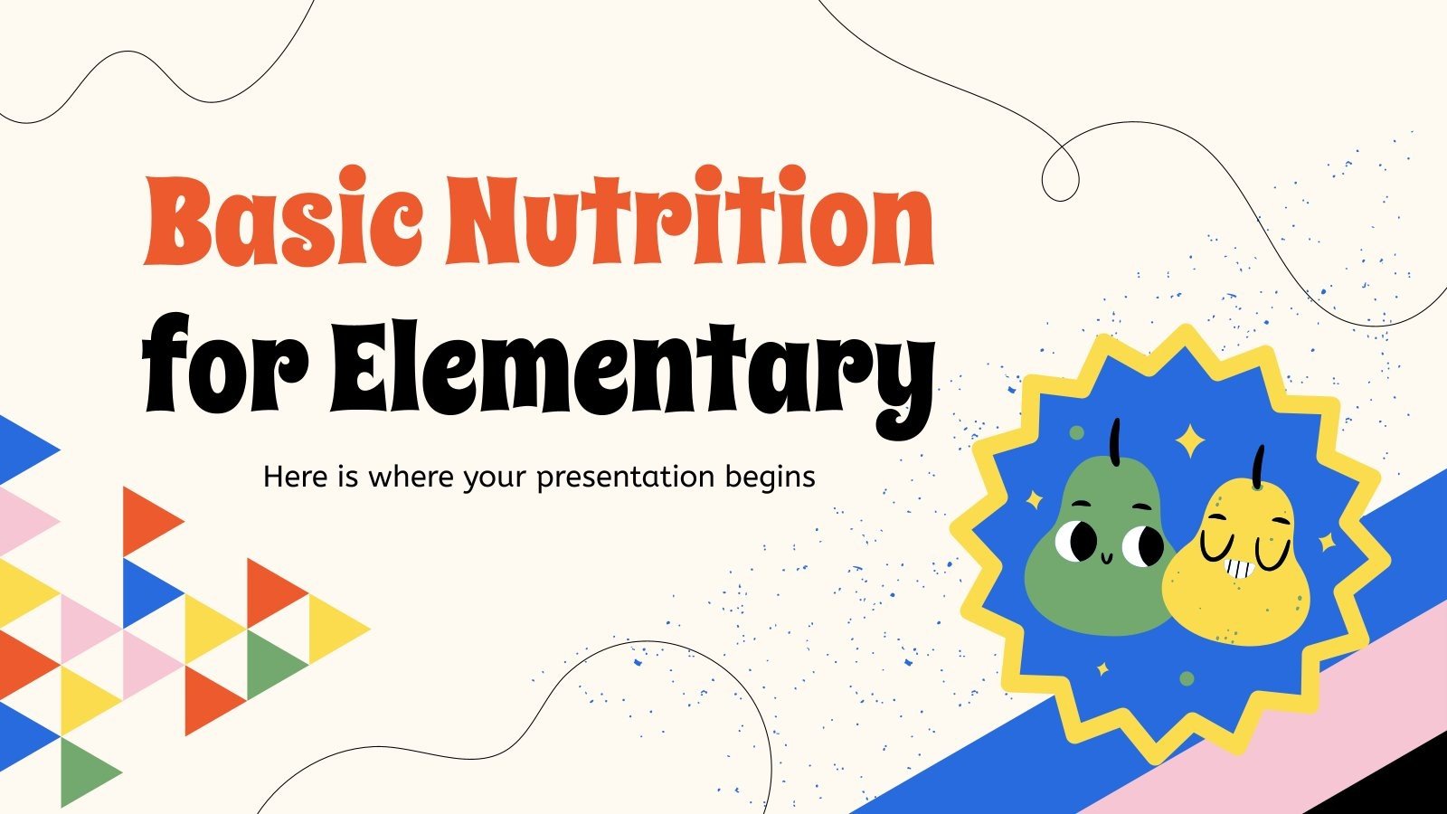 Les bases de la nutrition pour l'école élémentaire Modèles de présentation