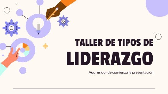 Plantilla de presentación Taller de tipos de liderazgo