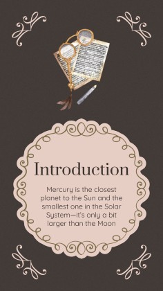 Dark Academia Aesthetics Schule Präsentationsvorlage