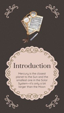 Dark Academia Aesthetics Schule Präsentationsvorlage