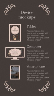 Dark Academia Aesthetics Schule Präsentationsvorlage