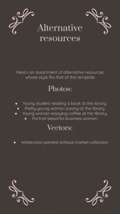 Dark Academia Aesthetics Schule Präsentationsvorlage