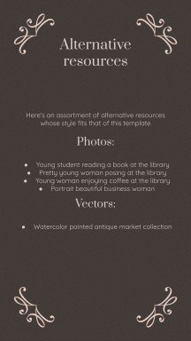 Dark Academia Aesthetics Schule Präsentationsvorlage