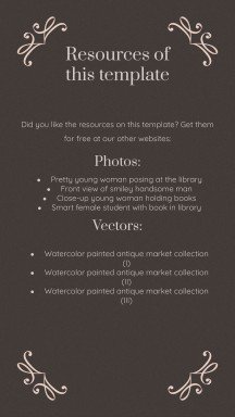 Dark Academia Aesthetics Schule Präsentationsvorlage