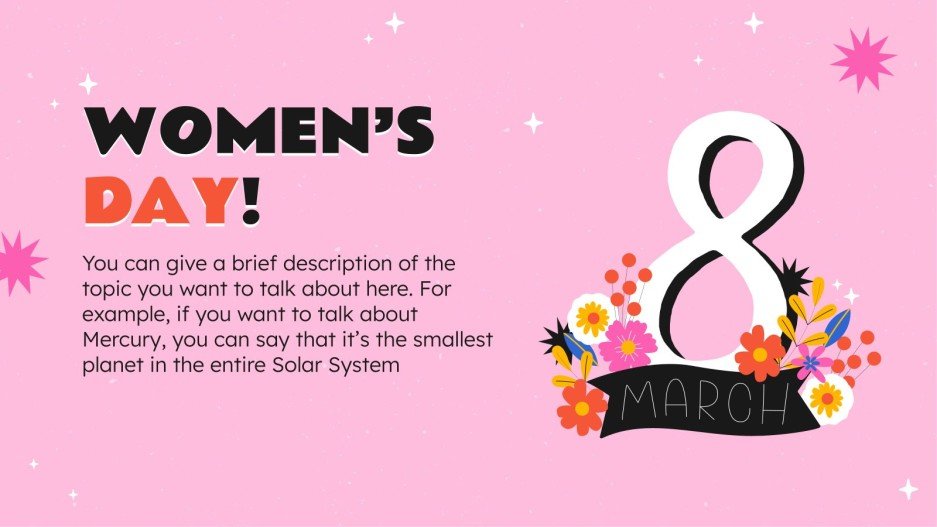 Happy International Women's Day! Google Slides & PPT