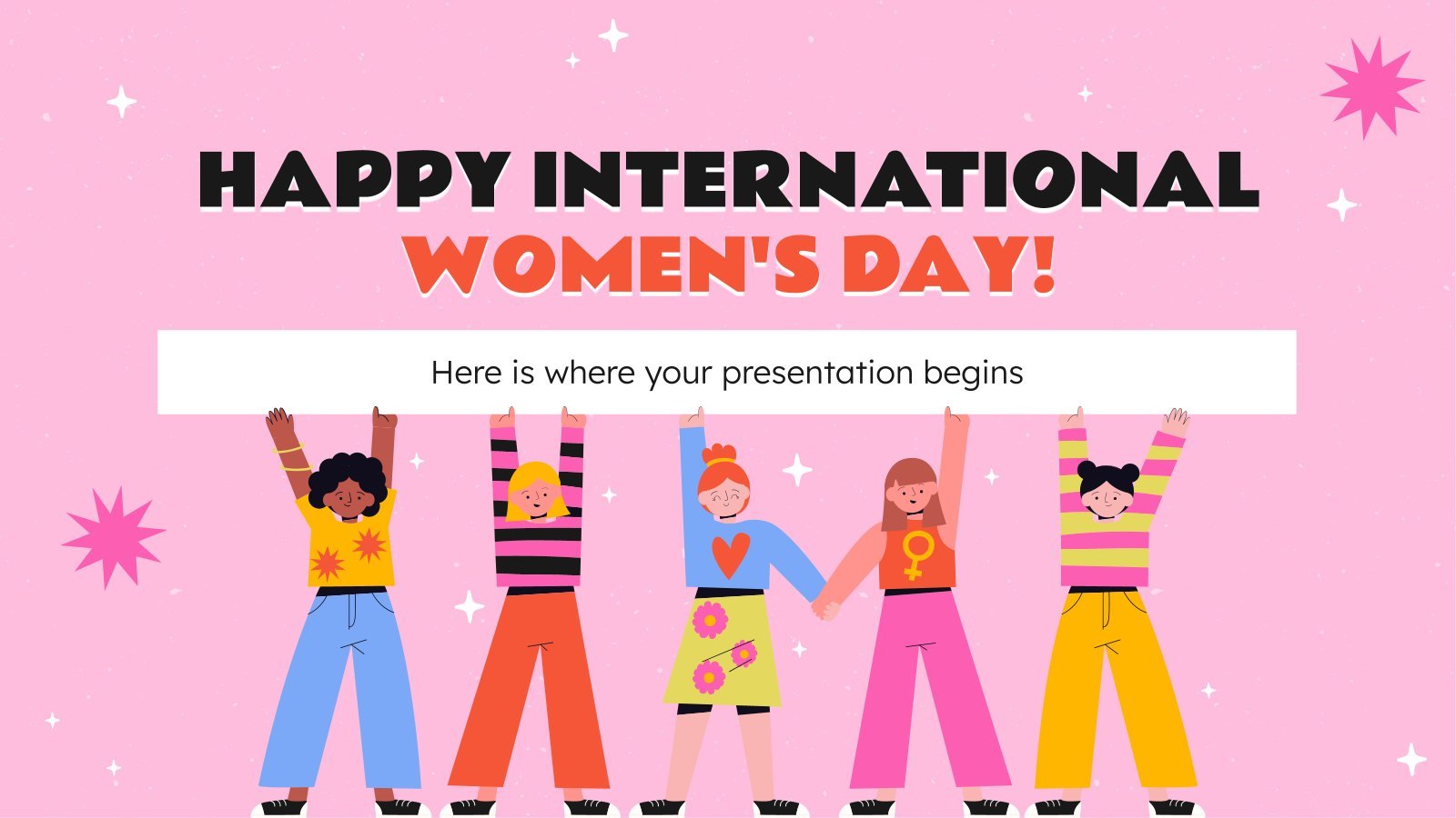 Happy International Women's Day! presentation template 