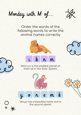 Lerne die Tage der Woche! Präsentationsvorlage